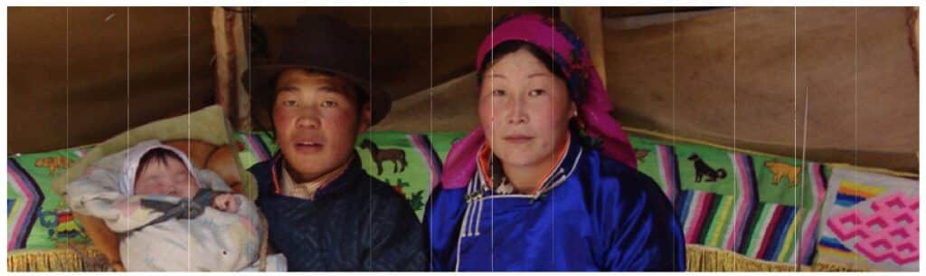 Mongolian Nomadic Family