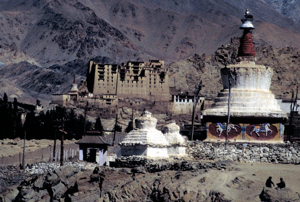 Ruins of old ceremonial grounds in Ladakh India