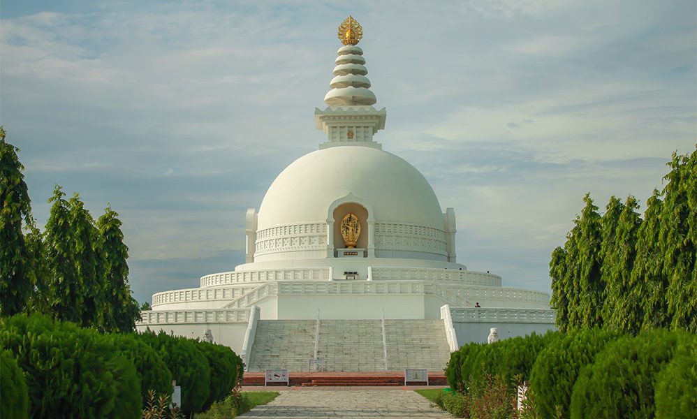 NEPAL, Lumbini Peace Pagoda